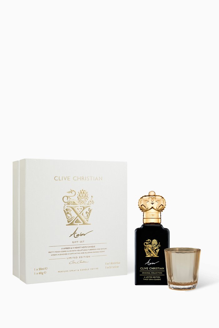 

Twist Collection X Amber Eau de Parfum & X Votive Candle Gift Set, Multicolour