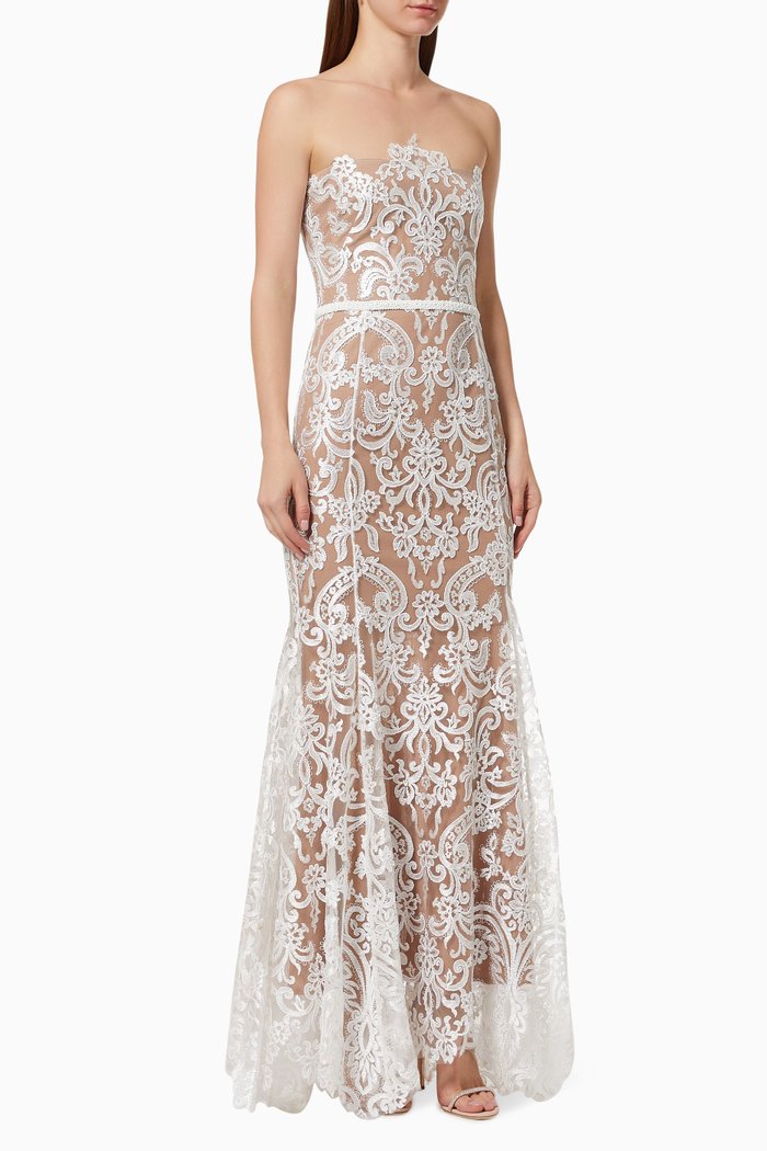 

Baroness Bridal Gown, White