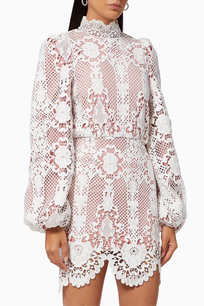 

Aubree Lace Dress, White