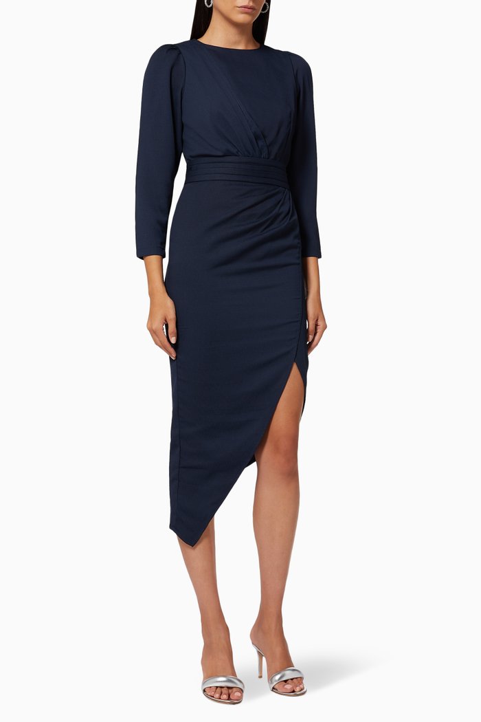 

Joana Ruched Dress, Blue