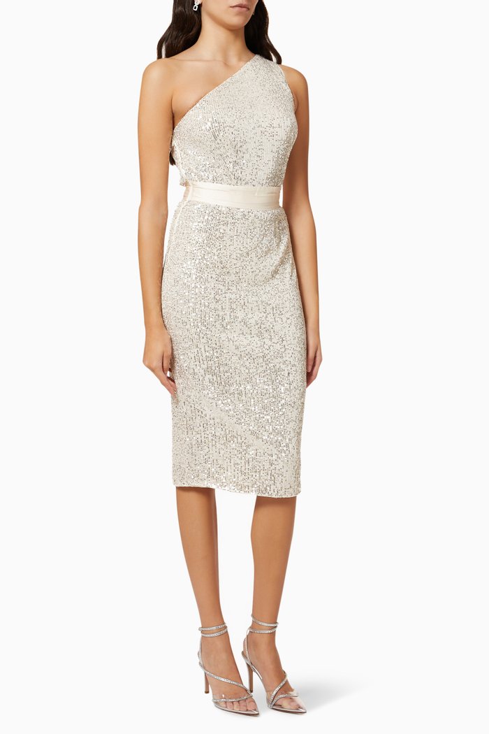 

Allene Sequin Dress, Silver