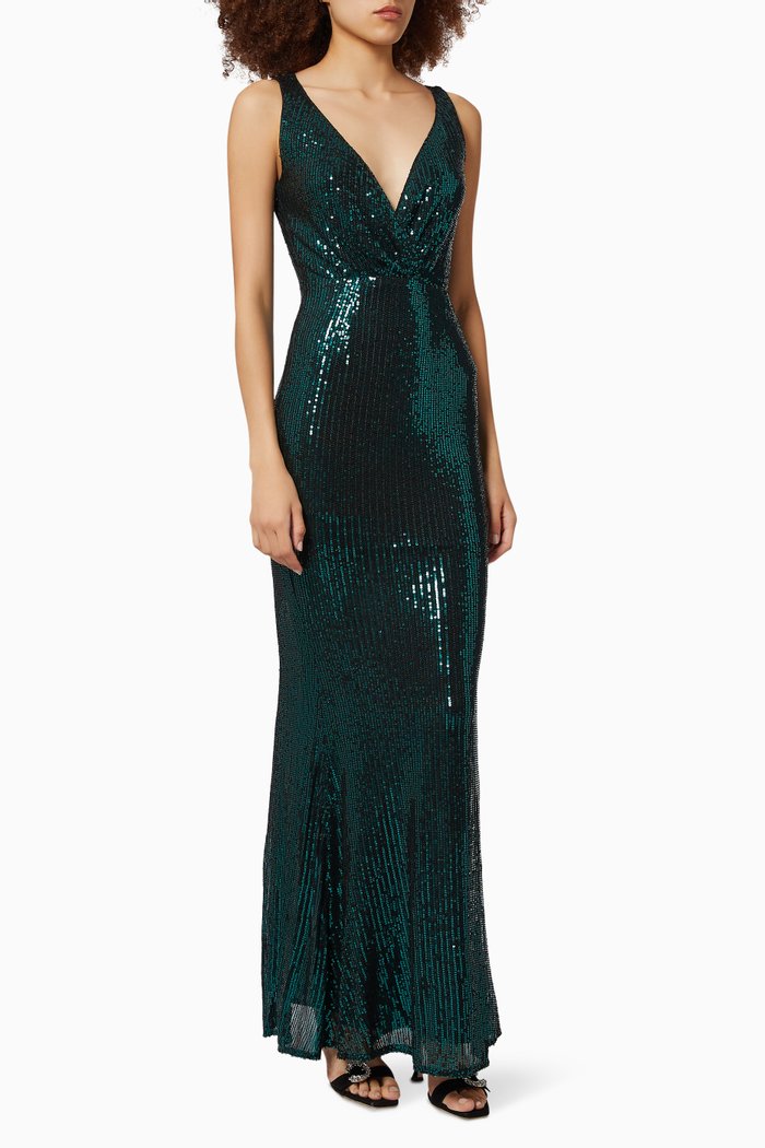 

Prinnie Sequin Dress, Green