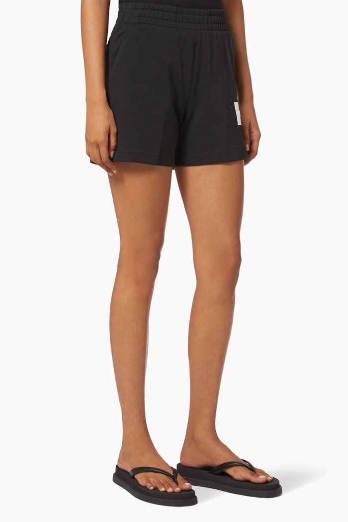 

Hero Embossed Logo Shorts in Cotton Terry, Black