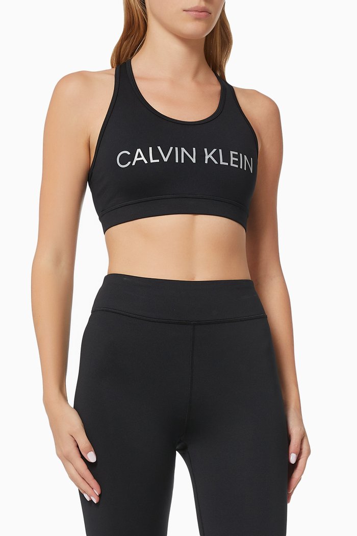 

Medium Impact Sports Bra in Technical Stretch Blend, Black