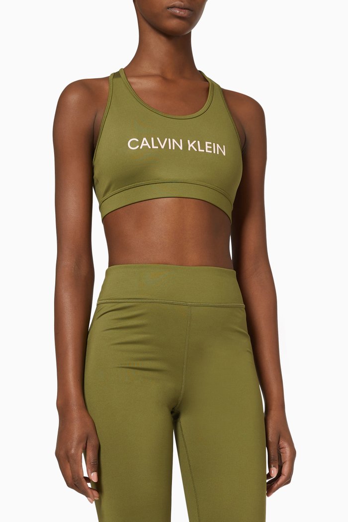 

Medium Impact Sports Bra in Technical Stretch Blend, Green