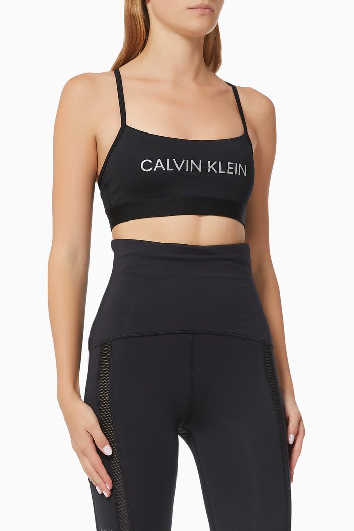 

Low Impact Sports Bra in Technical Stretch Blend, Black