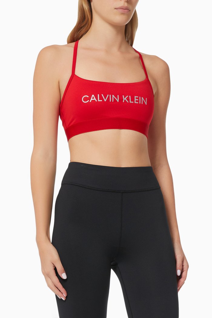 

Low Impact Sports Bra in Technical Stretch Blend, Red