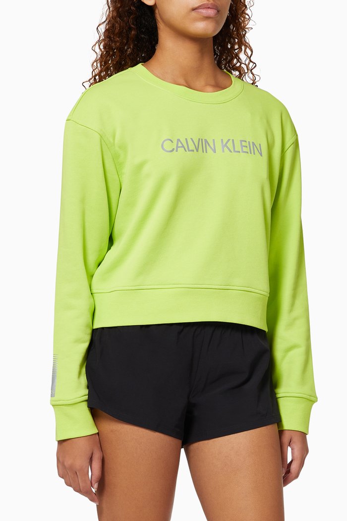 

Logo Sweatshirt in Blend Terry, Green