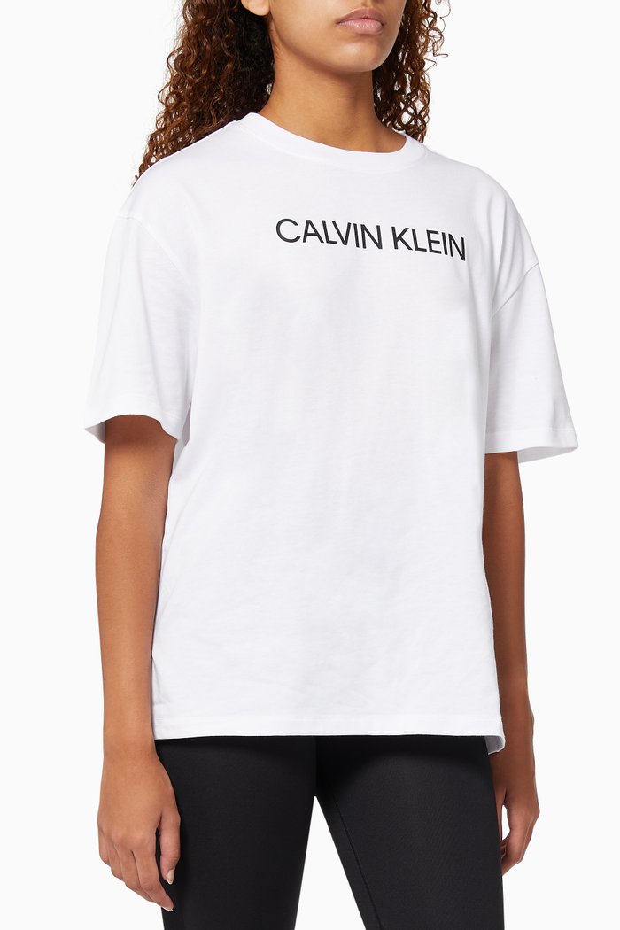 

Logo Gym T-shirt in Blend Jersey, White