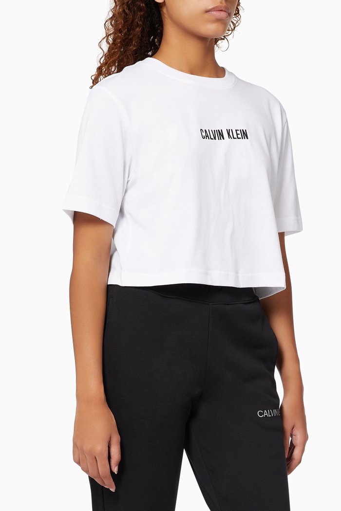 

Open Back Gym T-shirt in Blend Jersey, White
