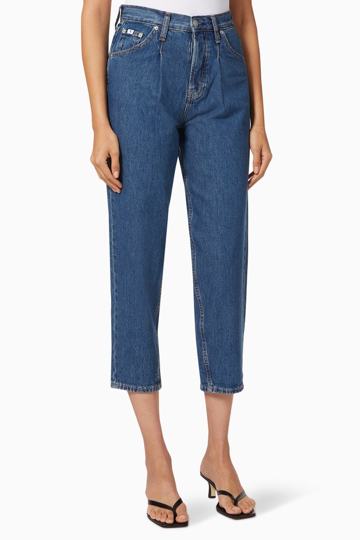 

Baggy Jeans in Cotton Denim, Blue