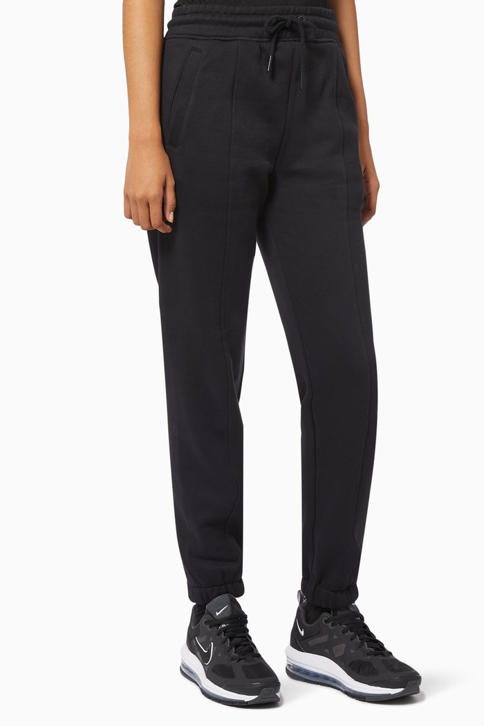 

Off-placed Monogram Joggers in Organic Cotton Blend, Black
