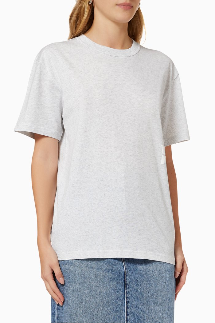 

Puff Logo T-shirt in Cotton Jersey, Grey