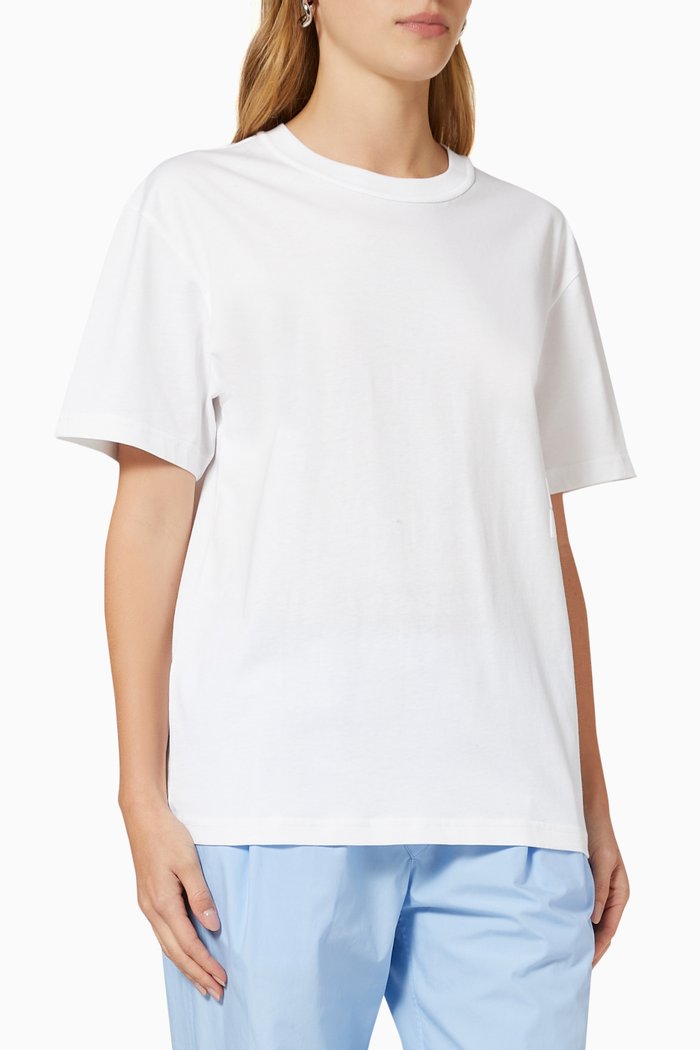

Puff Logo T-shirt in Cotton Jersey, White