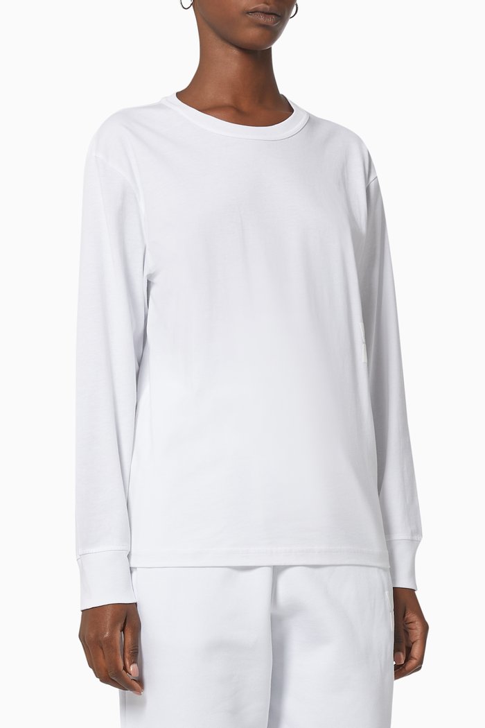 

Puff Logo T-shirt in Cotton Jersey, White