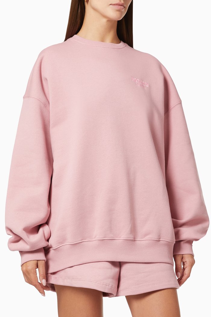 

Iris Sweatshirt in Organic Cotton, Pink