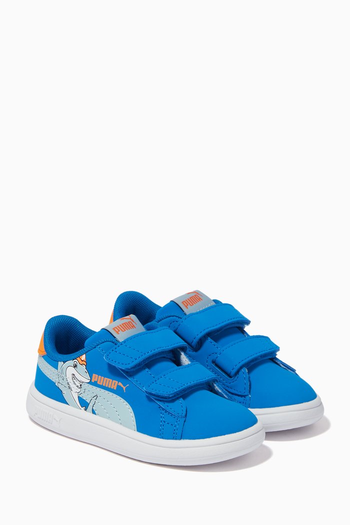 

Smash v2 Lil PUMA V Sneakers in Eco Leather, Blue