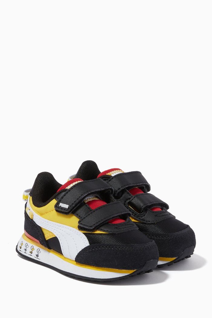 

x PEANUTS Future Rider V Sneakers in Nylon, Black