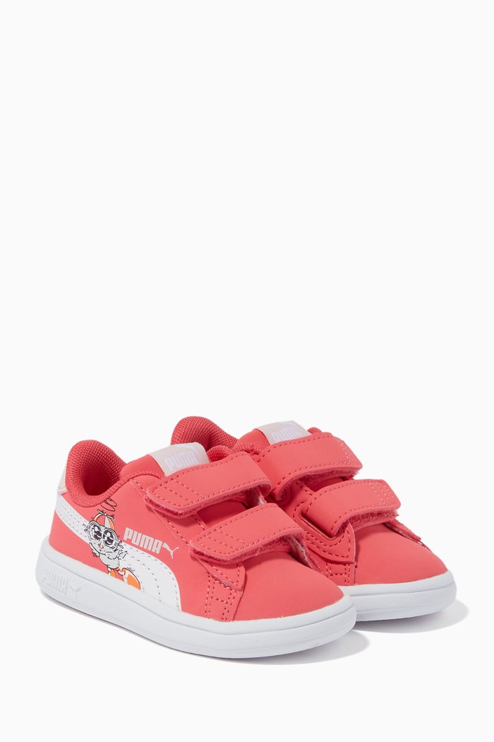 

Smash v2 Lil PUMA V Sneakers in Eco Leather, Pink