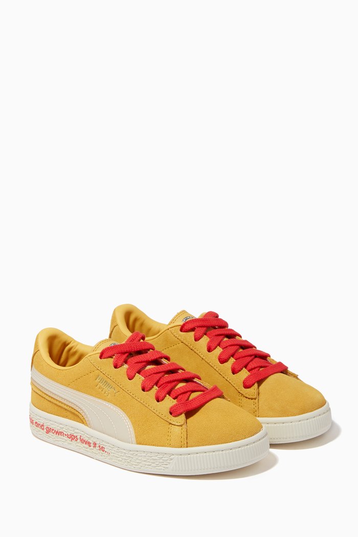 

x HARIBO Triplex Trainers in Suede, Yellow