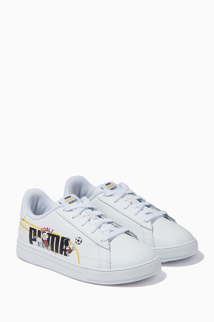 

x PEANUTS Serve Pro Sneakers in Leather, White