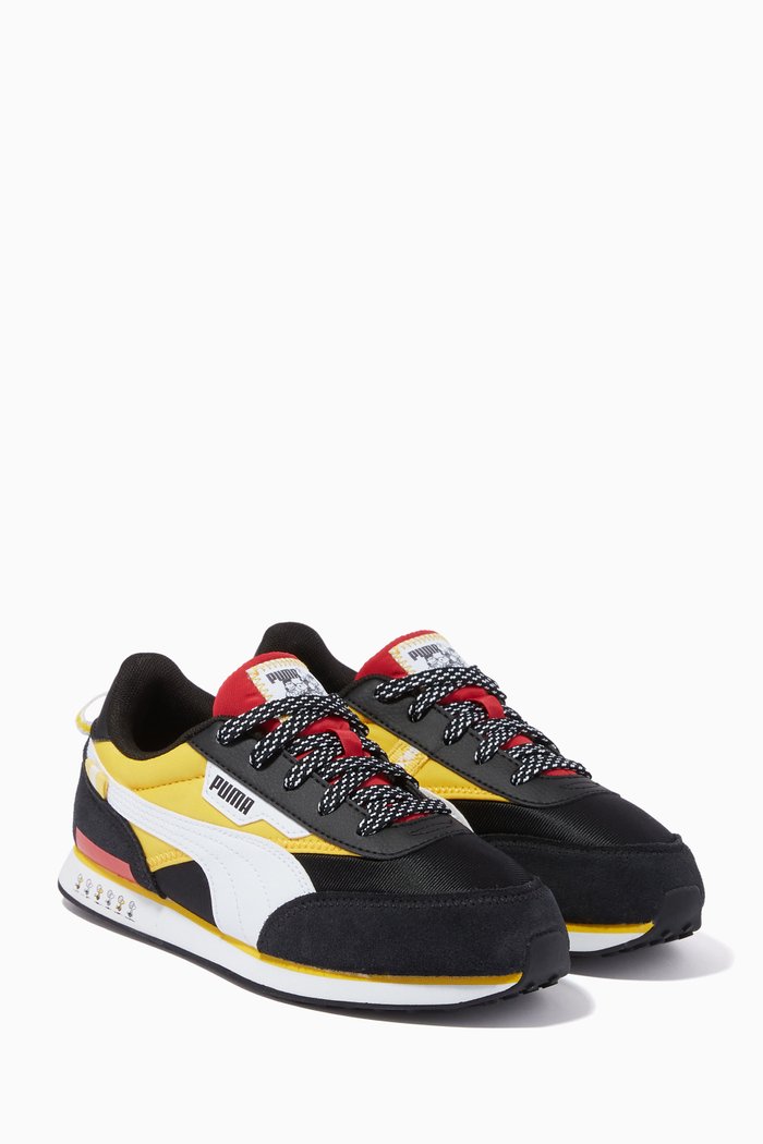

x PEANUTS Future Rider V Sneakers in Nylon, Black
