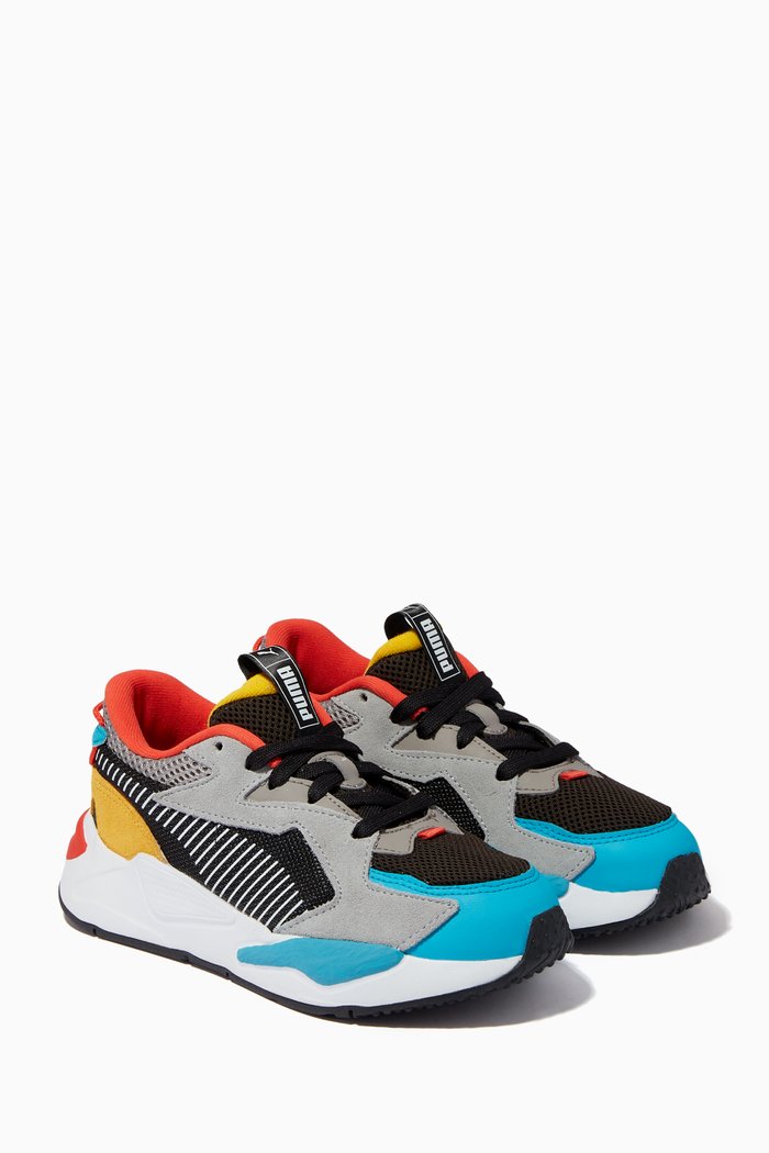 

RS-Z Sneakers in Mesh & Suede, Multicolour