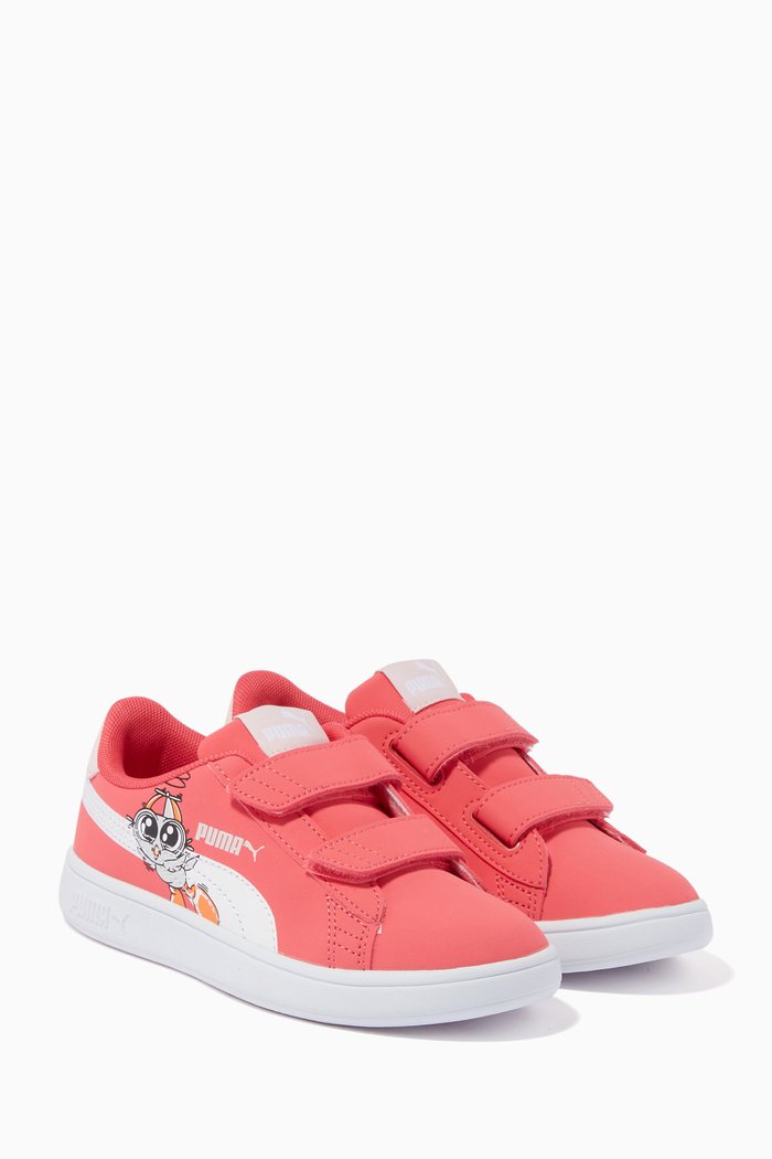 

Smash v2 Lil PUMA V Sneakers in Eco Leather, Pink