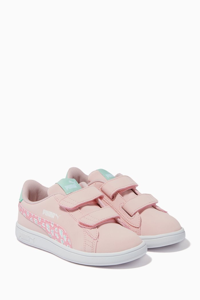 

Smash v2 Roar Sneakers in Faux Leather, Pink