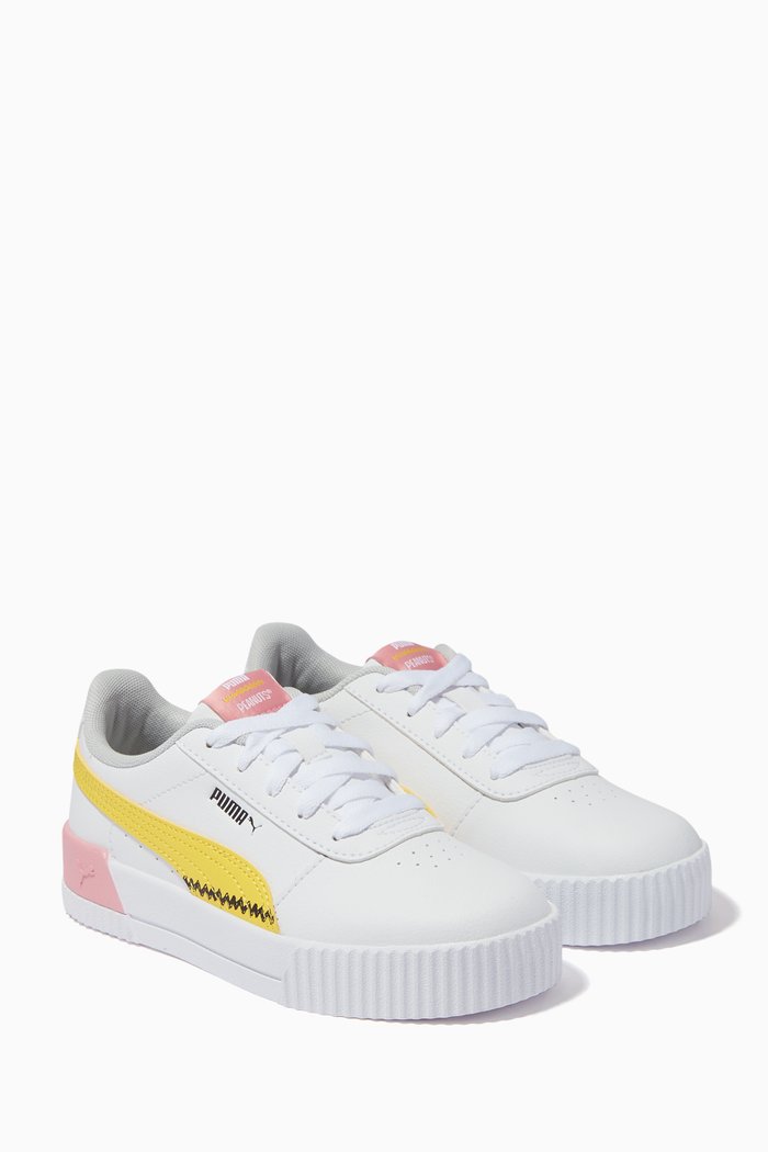 

x PEANUTS Carina Sneakers in Faux Leather, White