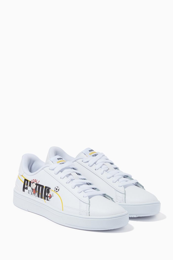 

x PEANUTS Serve Pro Sneakers in Leather, White