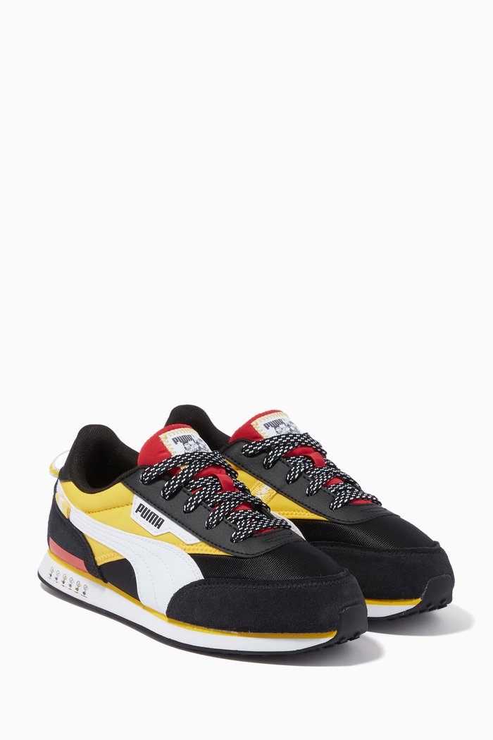 

x PEANUTS Future Rider V Sneakers in Nylon, Black