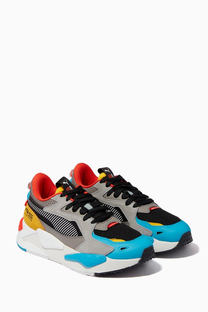 

RS-Z Sneakers in Mesh & Suede, Multicolour