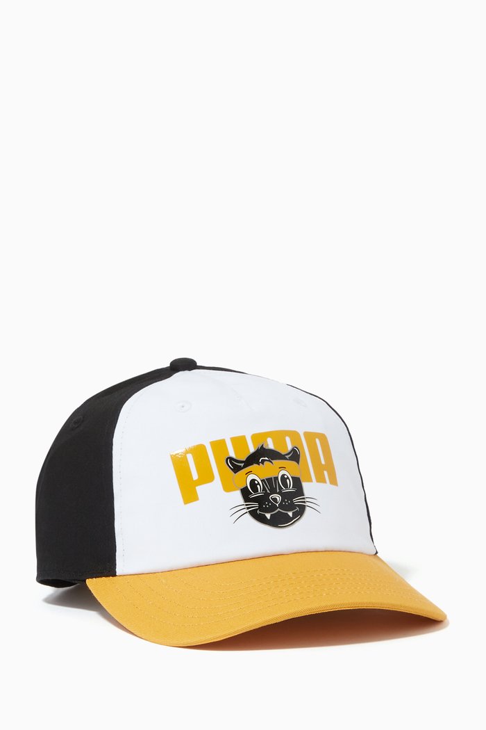 

Animals Pinch Panel Baseball Cap in Buckram, Multicolour
