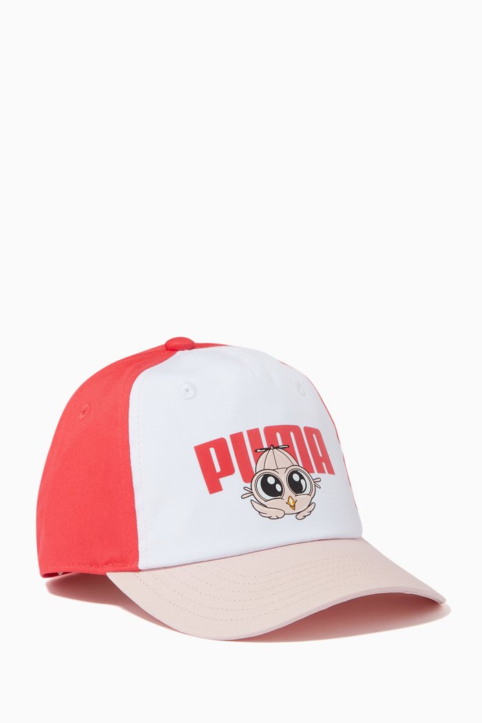 Animals Pinch Panel Baseball Cap in Buckram, Multicolour