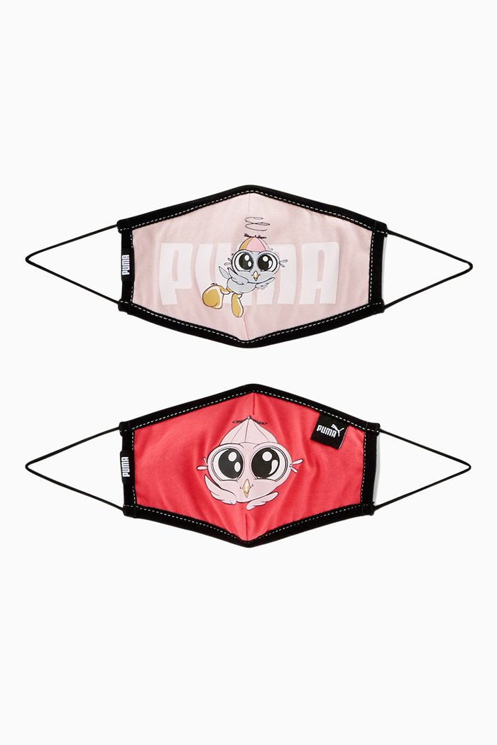 

Animals Face Mask, Set of 2, Pink