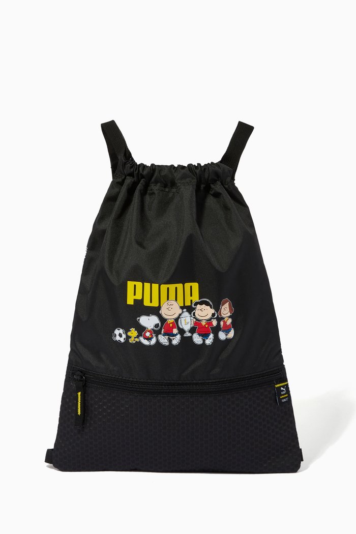 

x PEANUTS Gym Sack in Nylon, Black