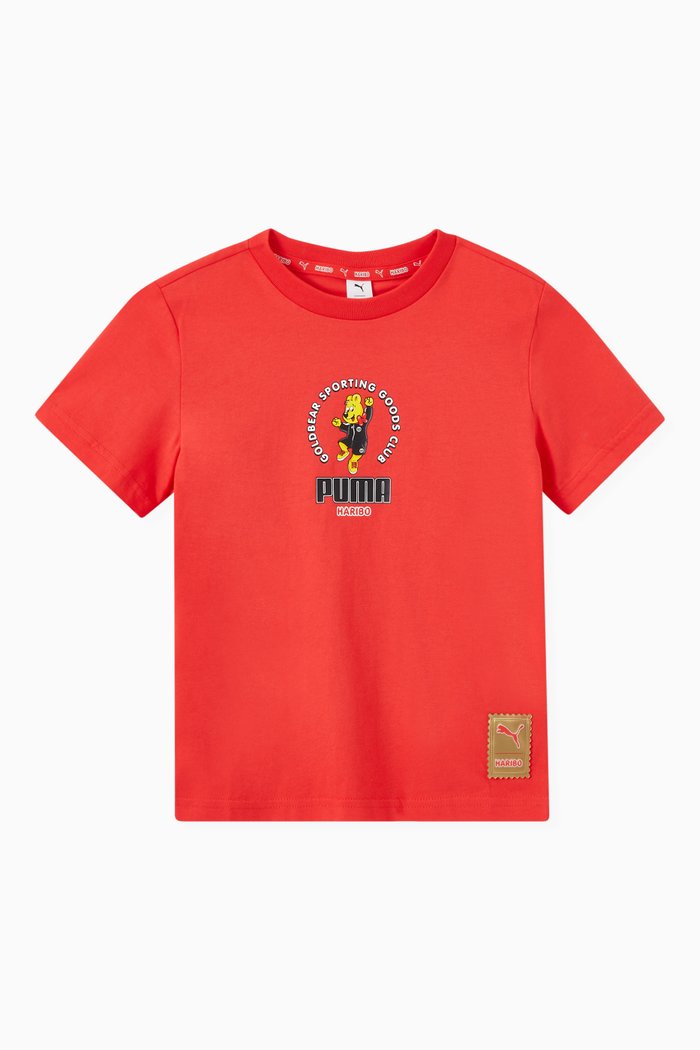 

x HARIBO Graphic T-shirt in Jersey, Red