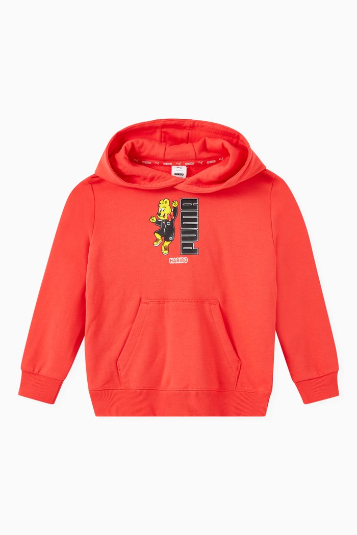 x Haribo Graphic Hoodie in Jersey, Red