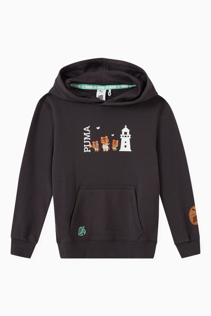 

x Animal Crossing Hoodie in Cotton Jersey, Black