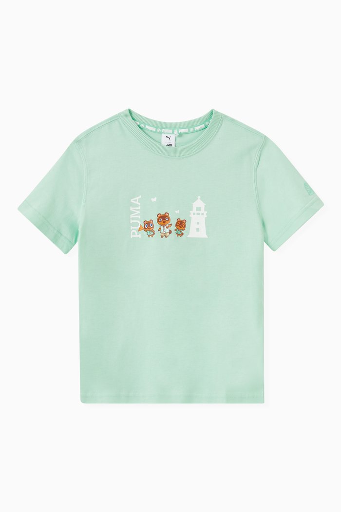 

x Animal Crossing T-shirt in Jersey, Green