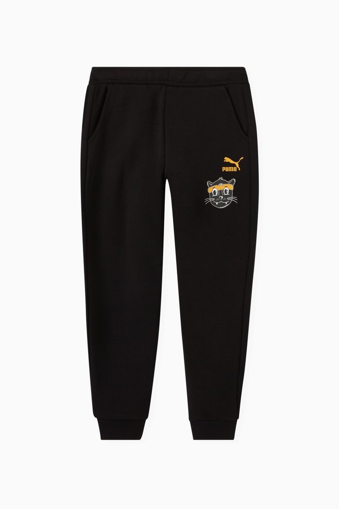 

Lil PUMA Sweatpants in Cotton-blend Jersey, Black