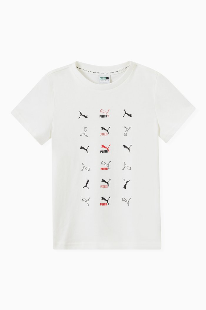 

PUMA Classics Graphic T-shirt in Jersey, White