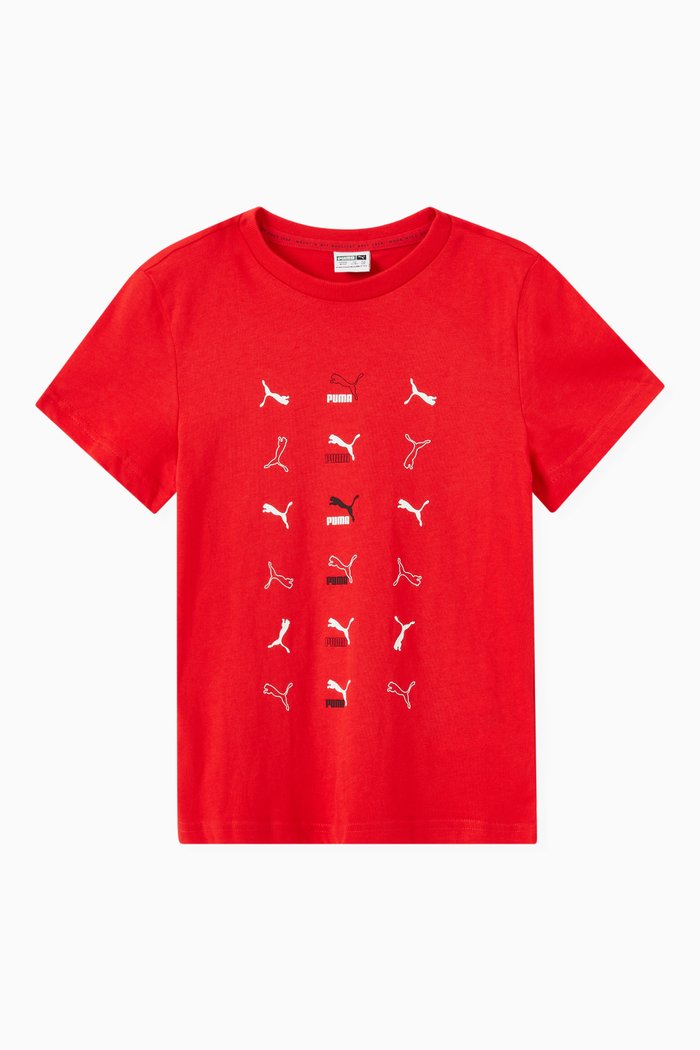 

PUMA Classics Graphic T-shirt in Jersey, Red