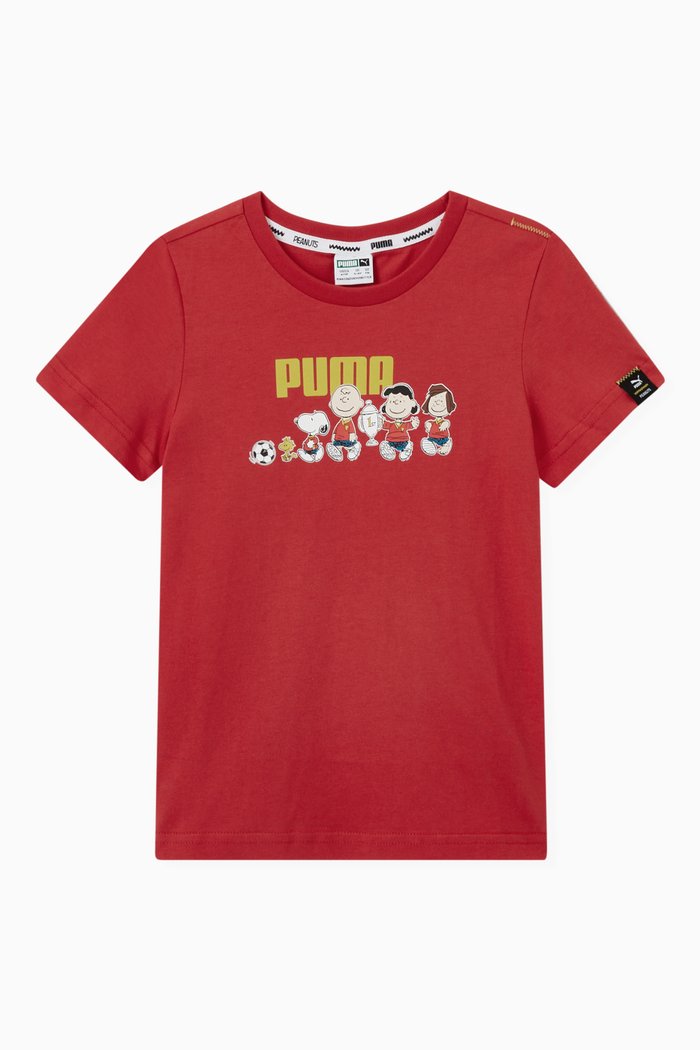 

PUMA x PEANUTS Graphic T-shirt in Jersey, Red