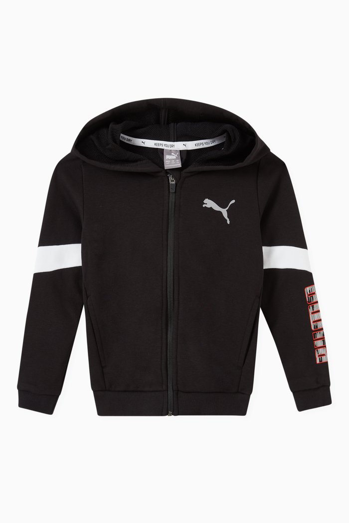 

Active Sport Hooded Sweatshirt in Jersey, Black