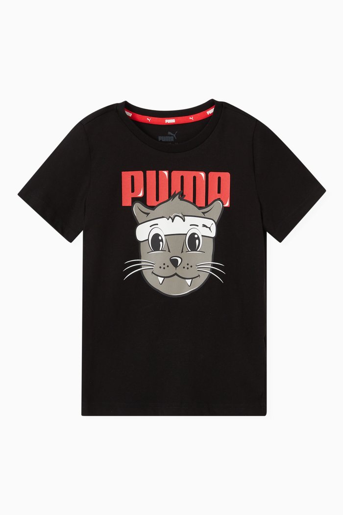 

Lil PUMA T-shirt in Cotton Jersey, Black