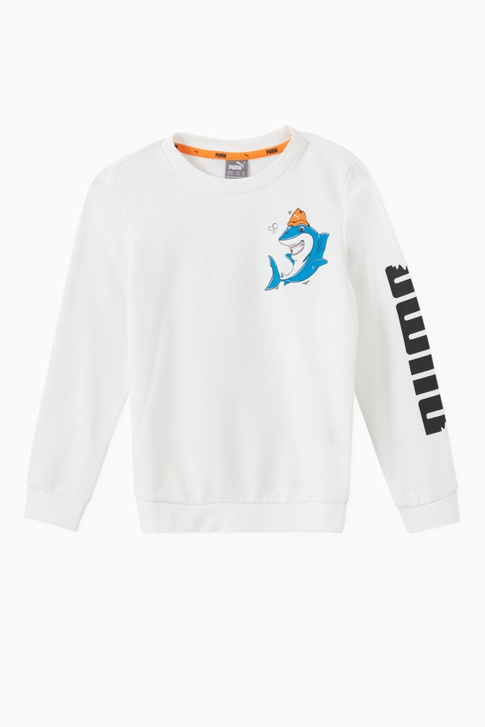 Lil PUMA Sweatshirt in Jersey, White