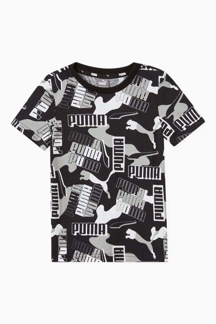 

Alpha Printed T-shirt in Jersey, Black