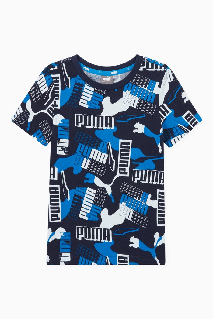 

Alpha Printed T-shirt in Jersey, Blue